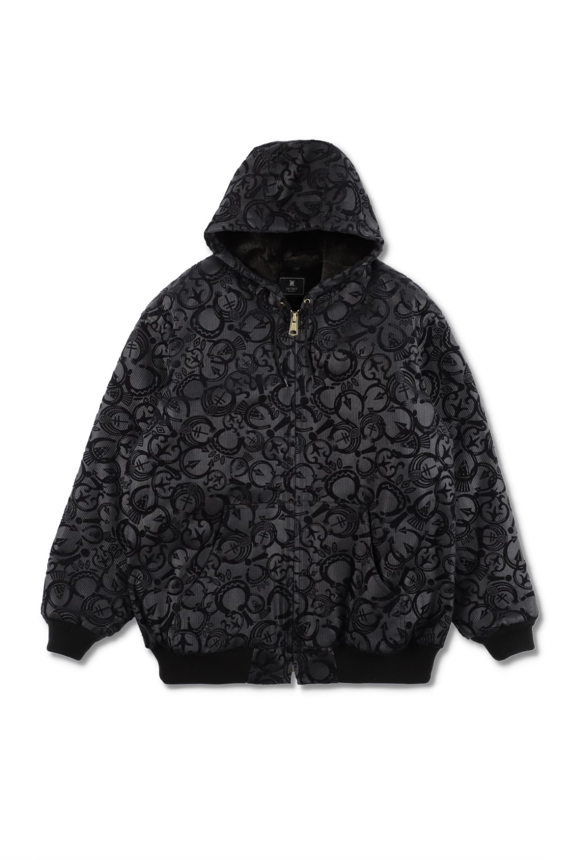 ジャケット・アウター TUITACICHAMBRAYTWILL LEOPARDJACKET BLACK TUITACI 