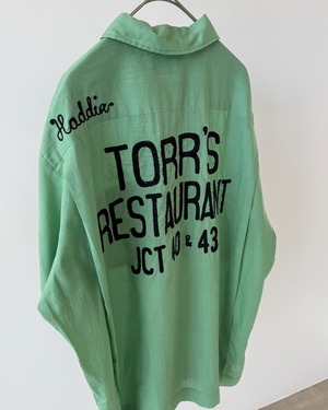 -Hilton-vintage 60-70s L bowling shirt