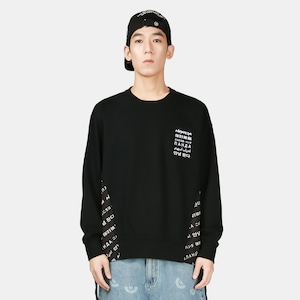 SALE 送料無料 【HIPANDA ハイパンダ】メンズ クルーネック スウェット トレーナー MEN'S CREW NECK SWEAT SHIRT / BLACK・WHITE