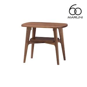 マルニ60+ マルニロクマルプラス ウォルナット サイドテーブル ナイトテーブル 無垢