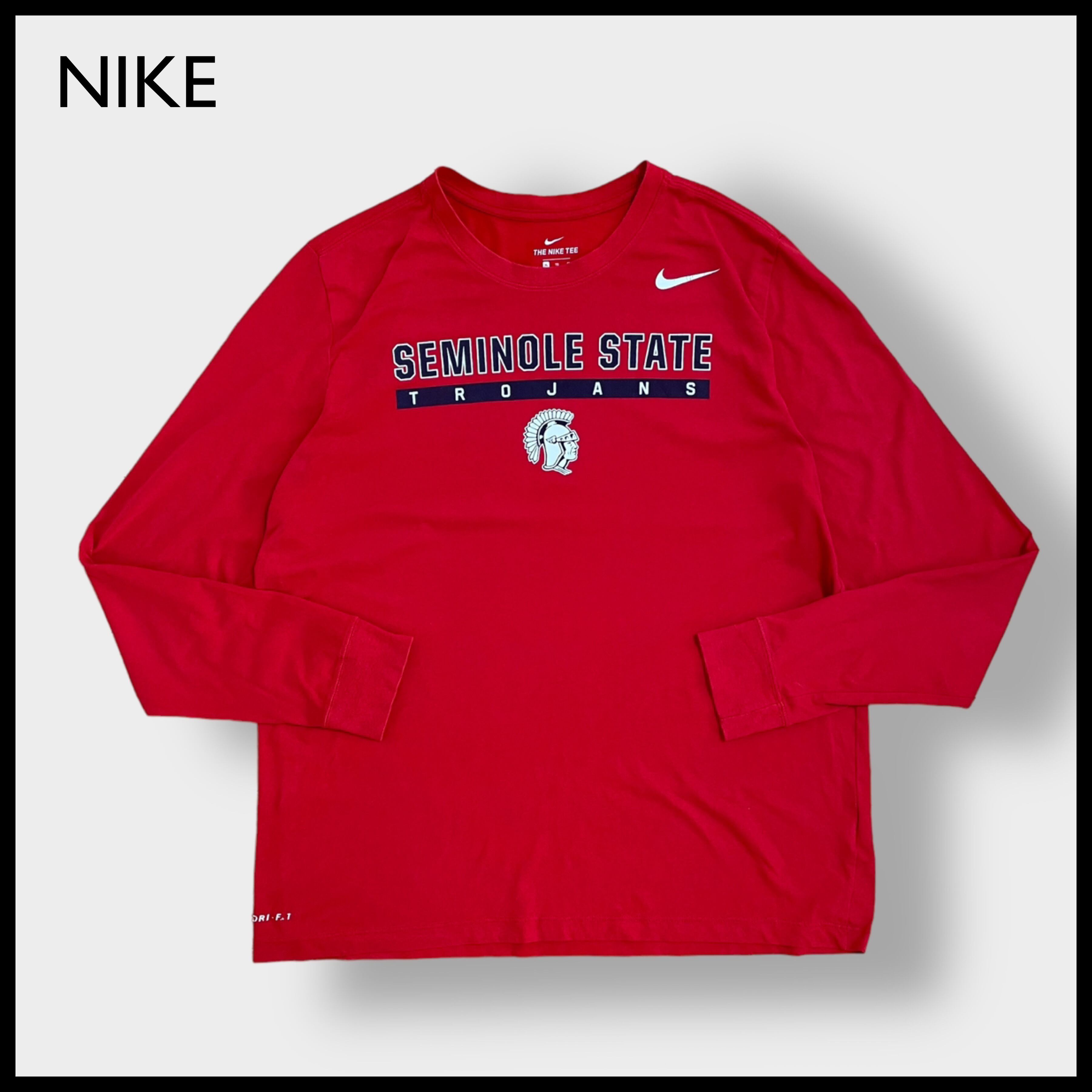 NIKE】カレッジロゴ セミノール州立大学 ロンT ロングTシャツ 長袖T ...