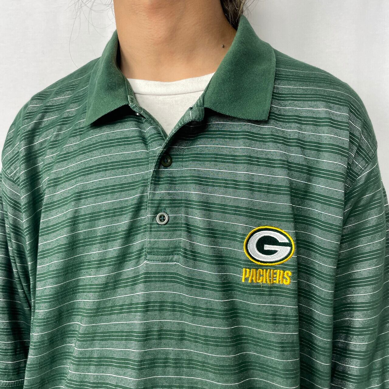 NFL GREEN BAY PACKERS チームロゴ ワンポイント刺繍 ボーダー