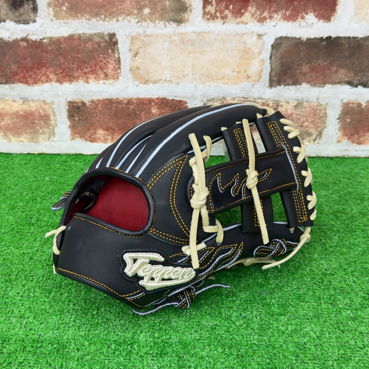 店舗別注】MUJI GLOVE 硬式ミット 捕手用 ブラック 高校野球対応