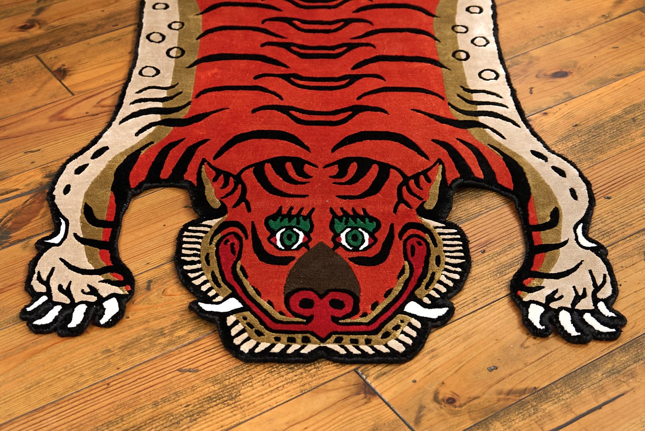 Tibetan Tiger Rug 《Mサイズ•シルク221》チベタンタイガーラグ