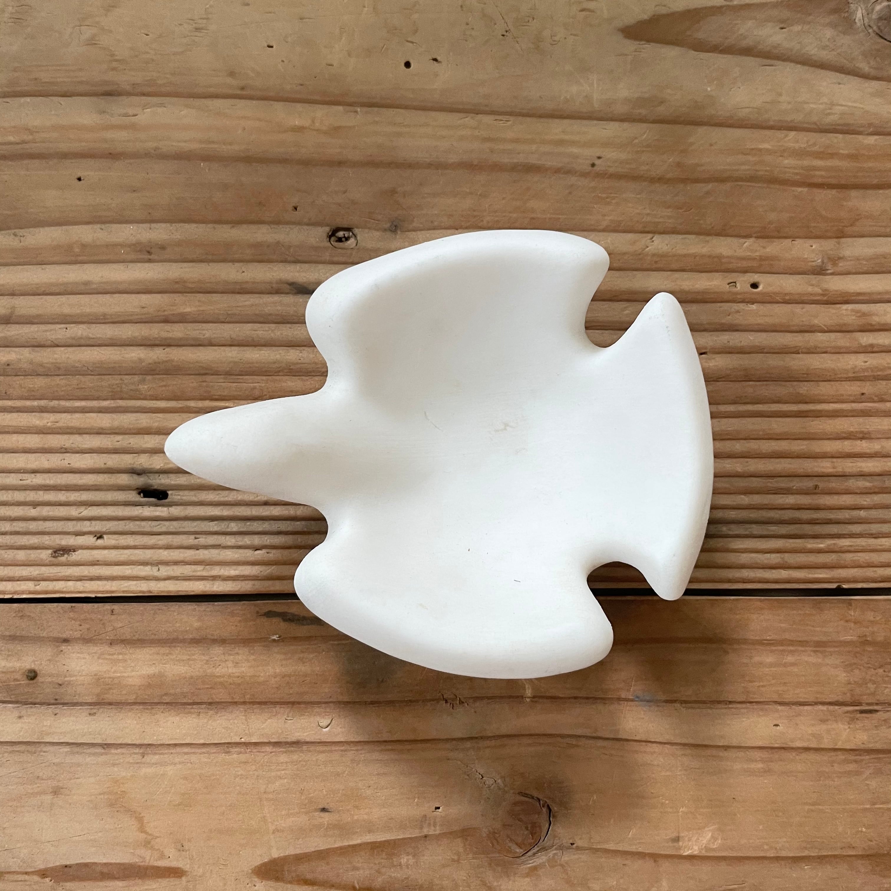 白い鳥のトレイ | tsuitachi craft&brocante