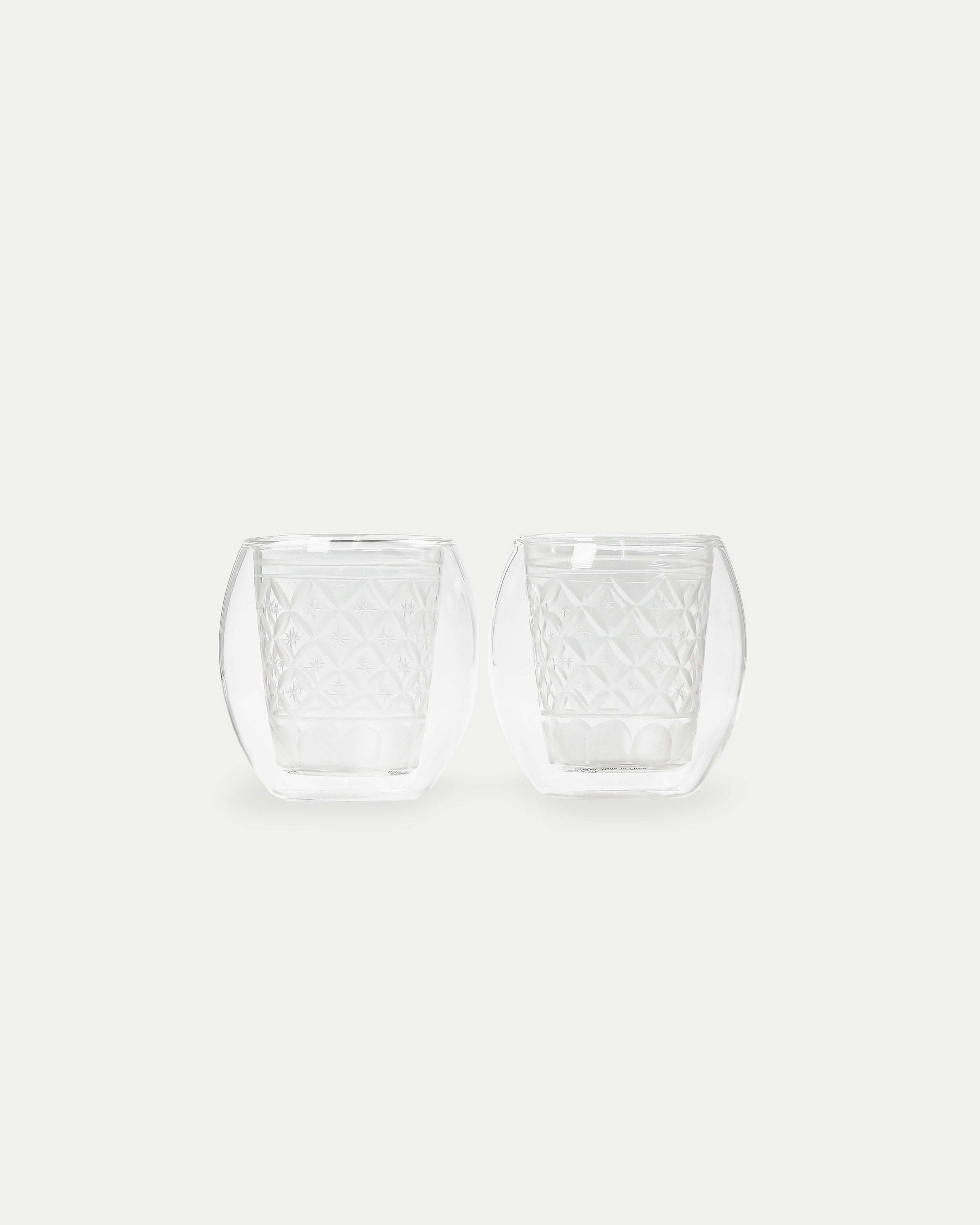 KIRIKO × DOUBLE WALL GLASS “ Fuwan ” / HAKUKA・HAKUKA | goyemon