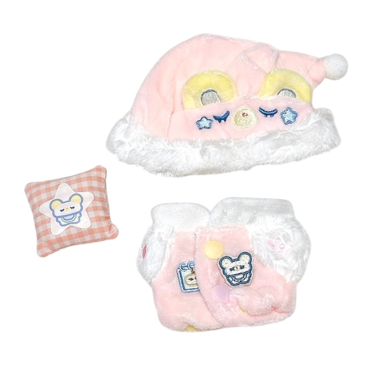 10cmぬい服】ピンク ブルー ゆめかわ ひつじ パジャマ 着ぐるみ 全身