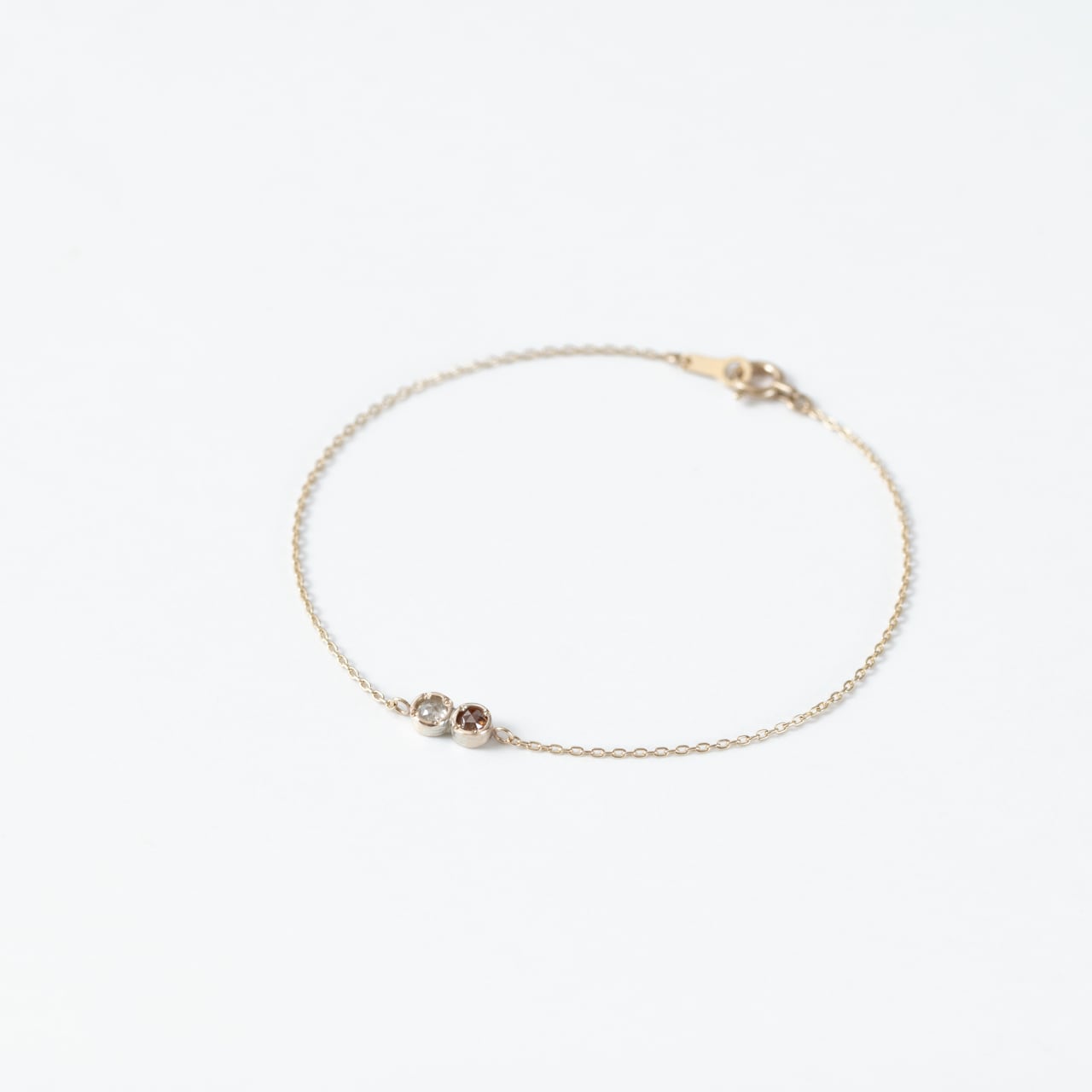 ローズカットダイヤモンドブレスレット