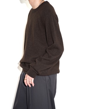 Nomàt "YAK Crew Neck Sweater〔Dark Brown〕"