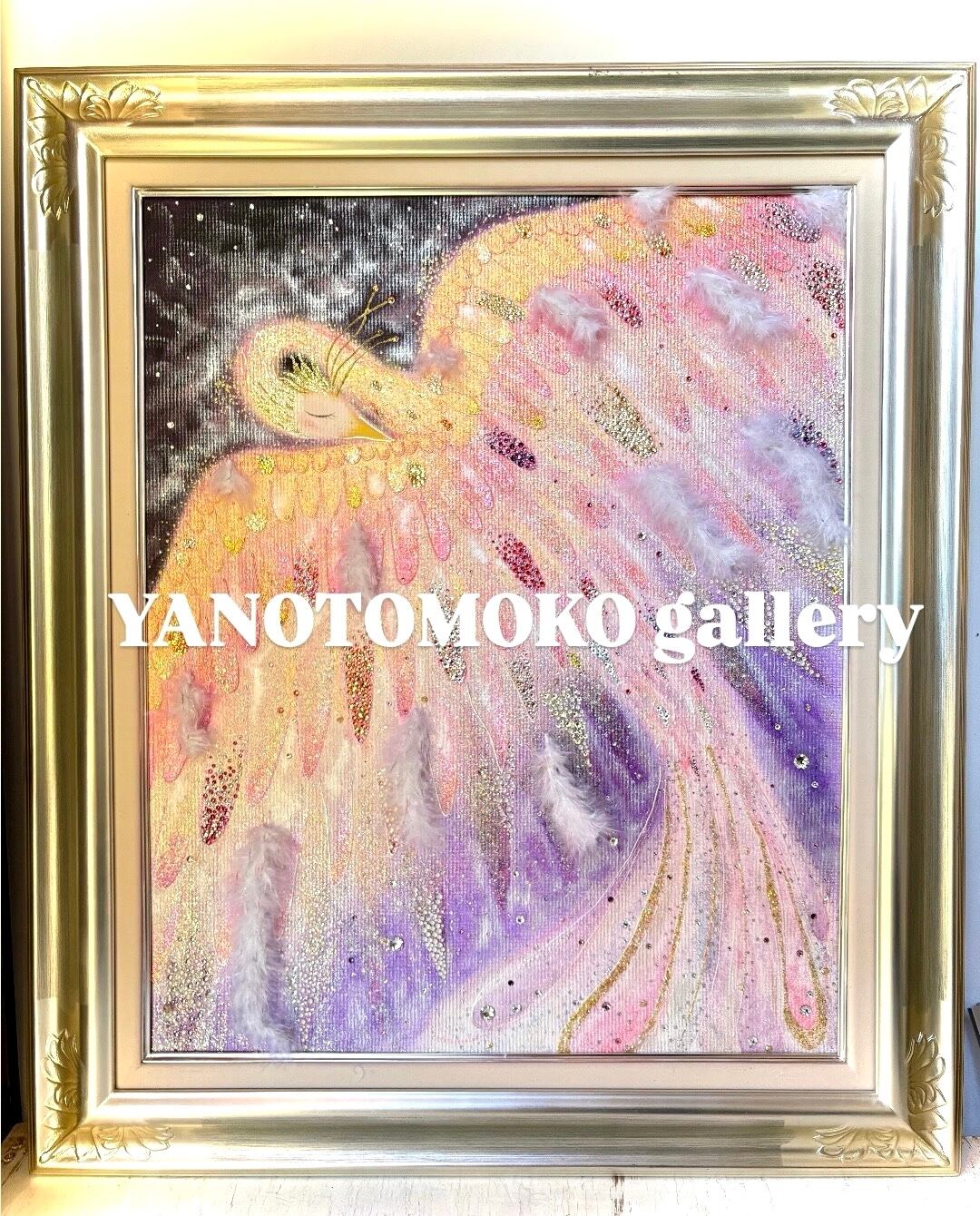 一点もの原画【幸運の虹龍】 龍の絵 癒し ホスピタルアート ヒーリング