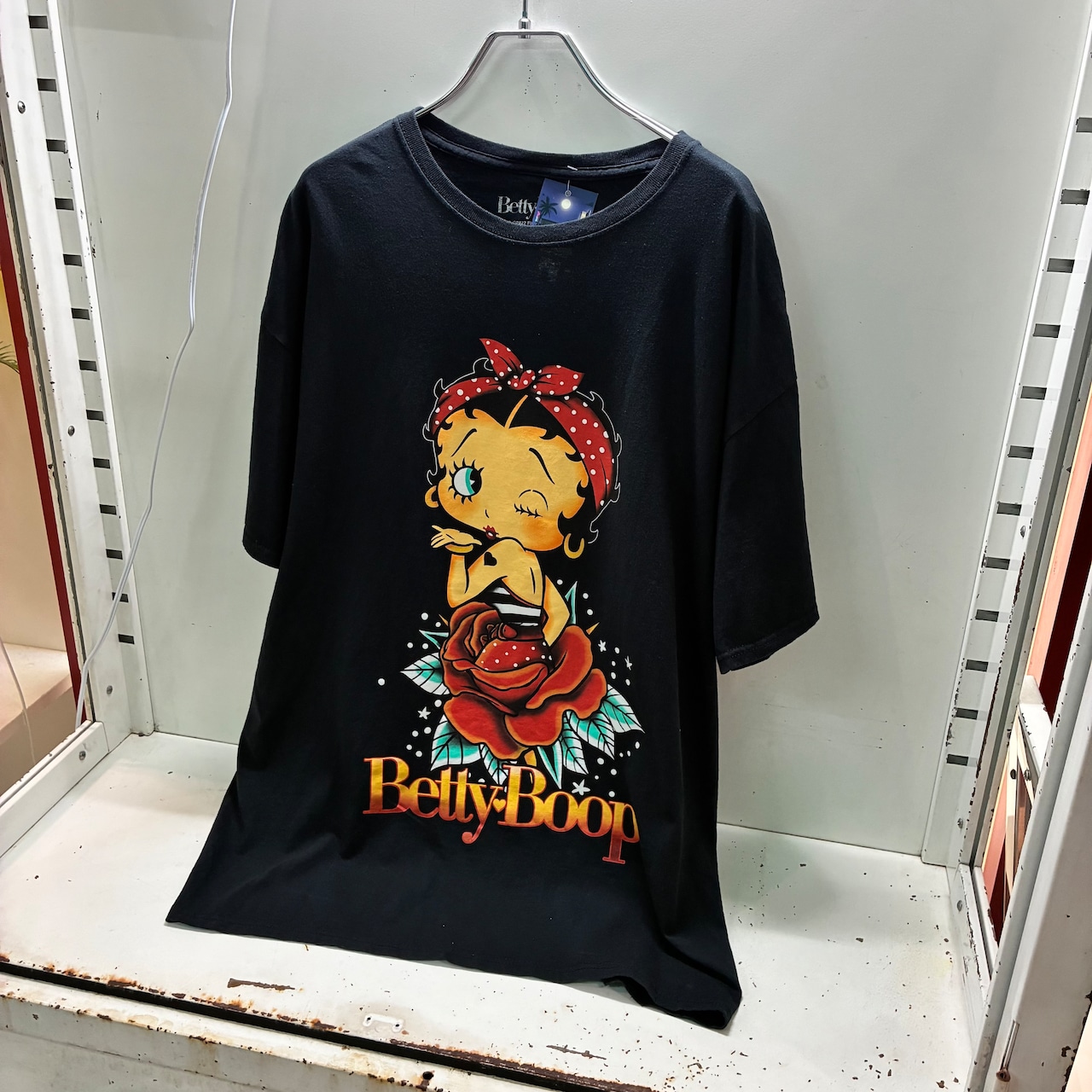 Betty BoopグラフィックTシャツ ブラック ベディちゃん