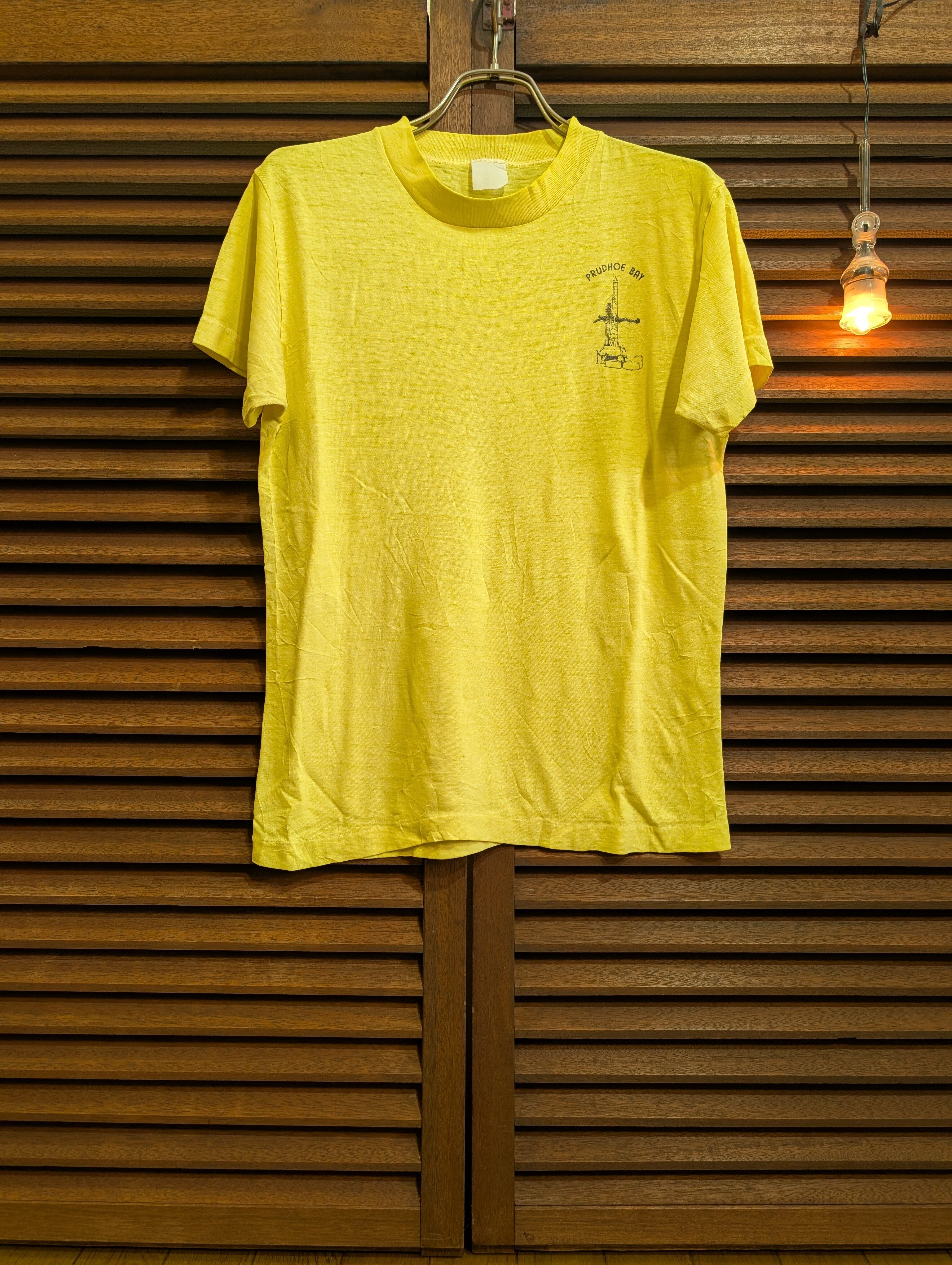 80s USA Prudhoe Bay T-Shirt Yellow