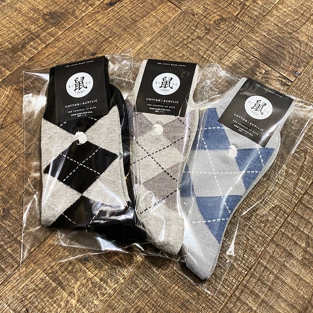 ソックス / RATS(ラッツ) / COTTON ACRYLIC ARGYLE SOCKS(24'RA-0319)