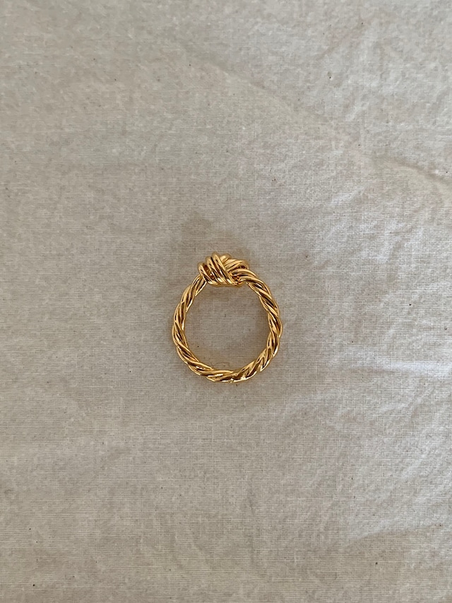 S925 twist tie ring (R166-2)