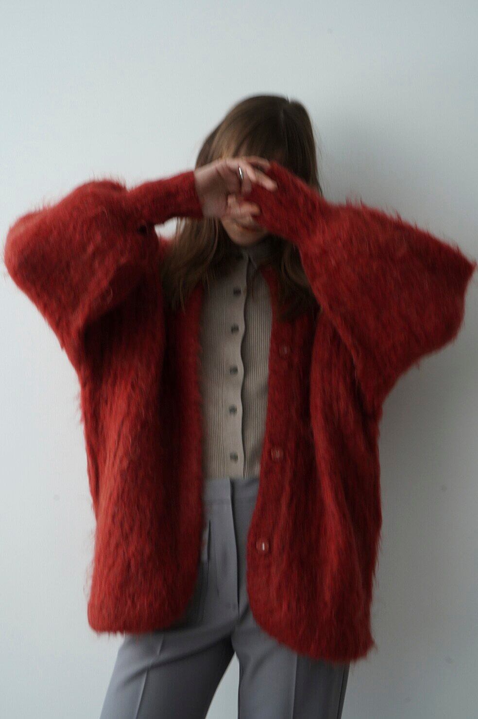 23AW】CLANE クラネ / COLOR MOHAIR SHAGGY CARDIGAN | TRENT 
