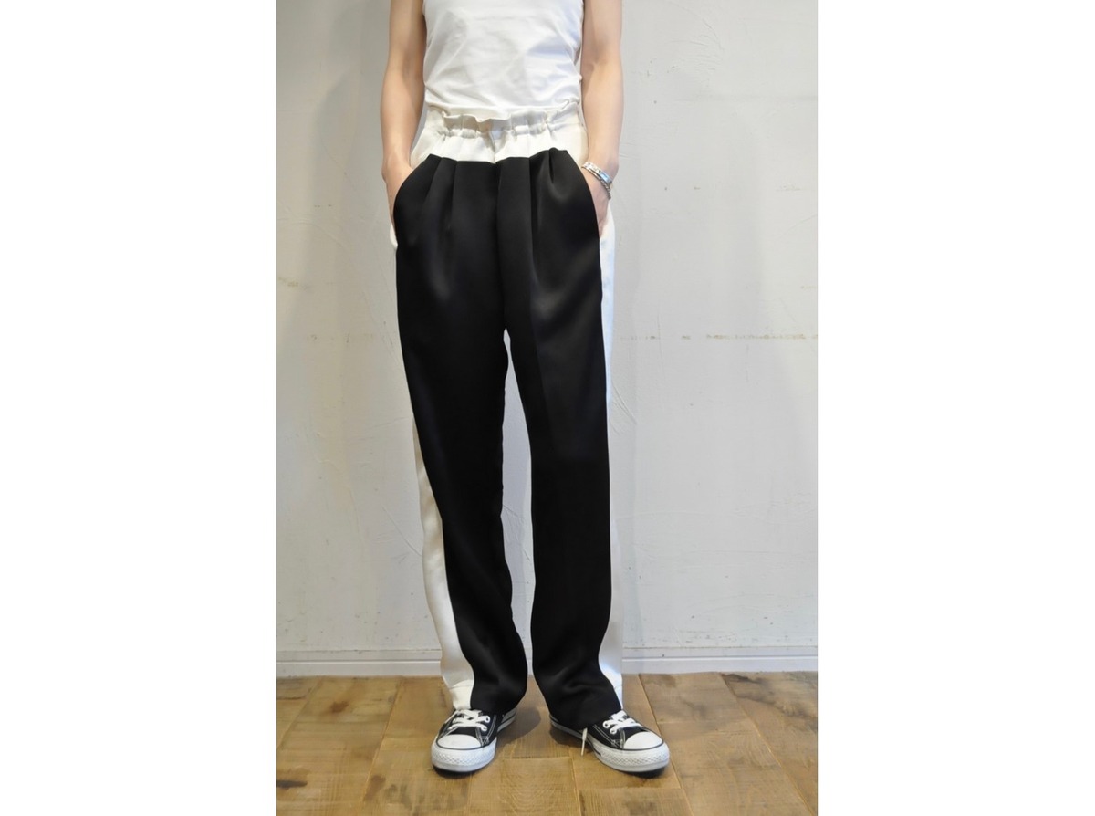 Pa003 Color 【LOOPER】satin line pants / 【ルーパー】サテンラインパンツ | ChaosBohemia カオスボヘミア