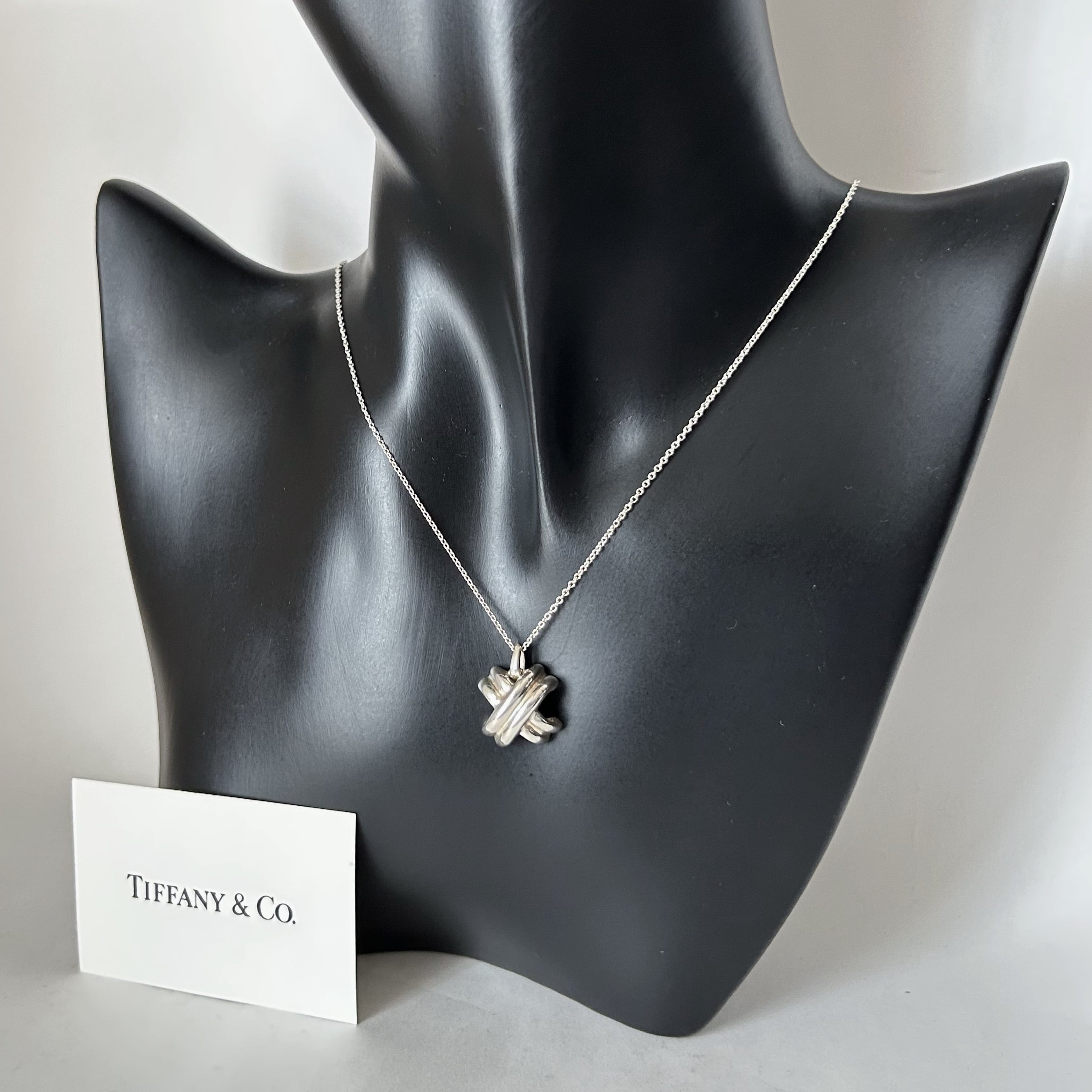 T8011】Tiffany &Co. signature necklace/silver925/ティファニー