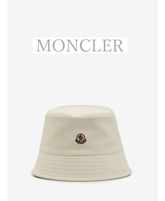 モンクレール レース 帽子 バケハ バケットハット By：MONCLER（モンクレール） | dranb（ドランブ