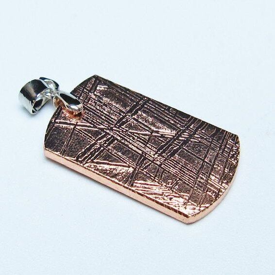 ギベオン ペンダント 隕石 メテオライト ピンクゴールド 一点物 おまかせ便 112-13511