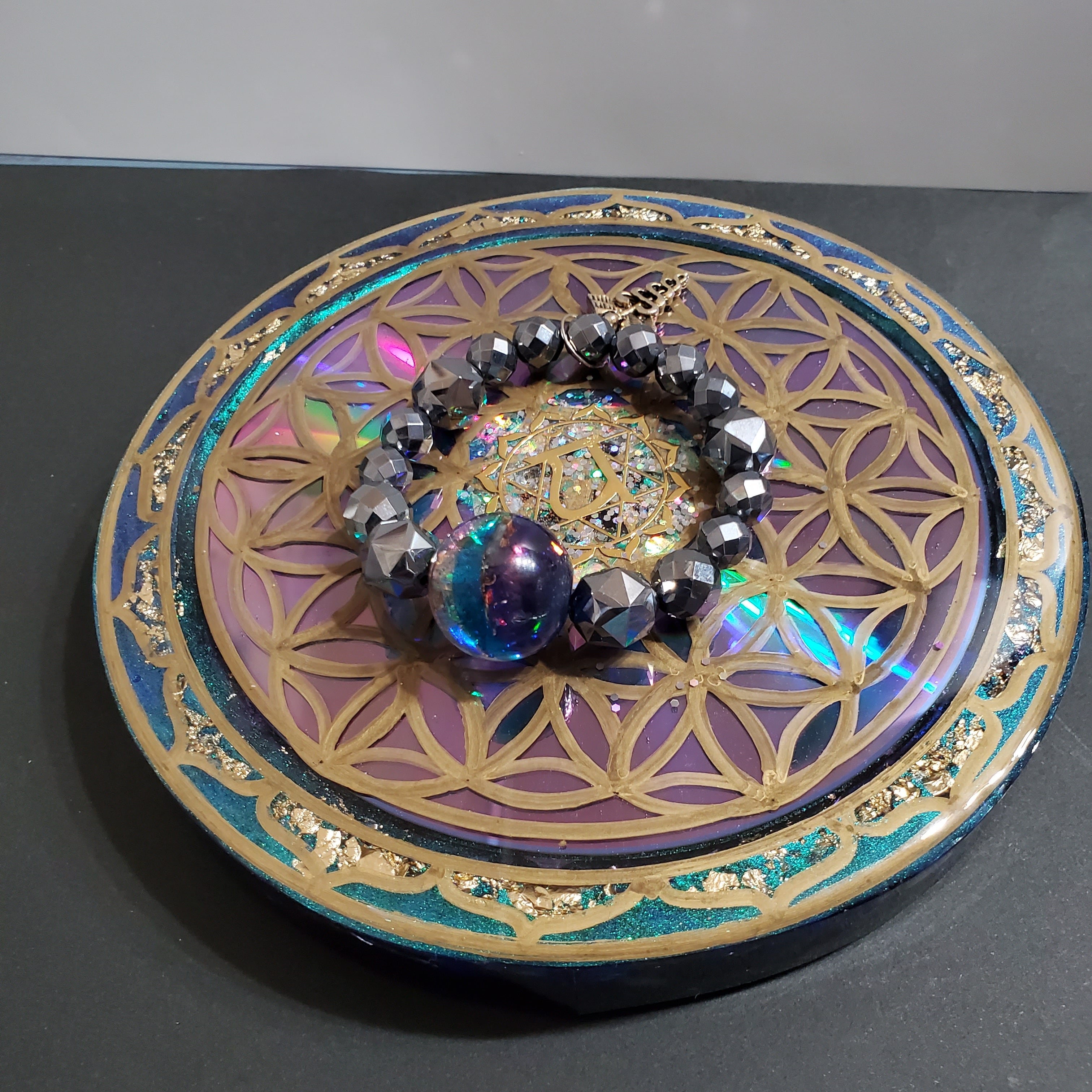 フラワーオブライフ～愛の循環～【神聖幾何学パワープレート