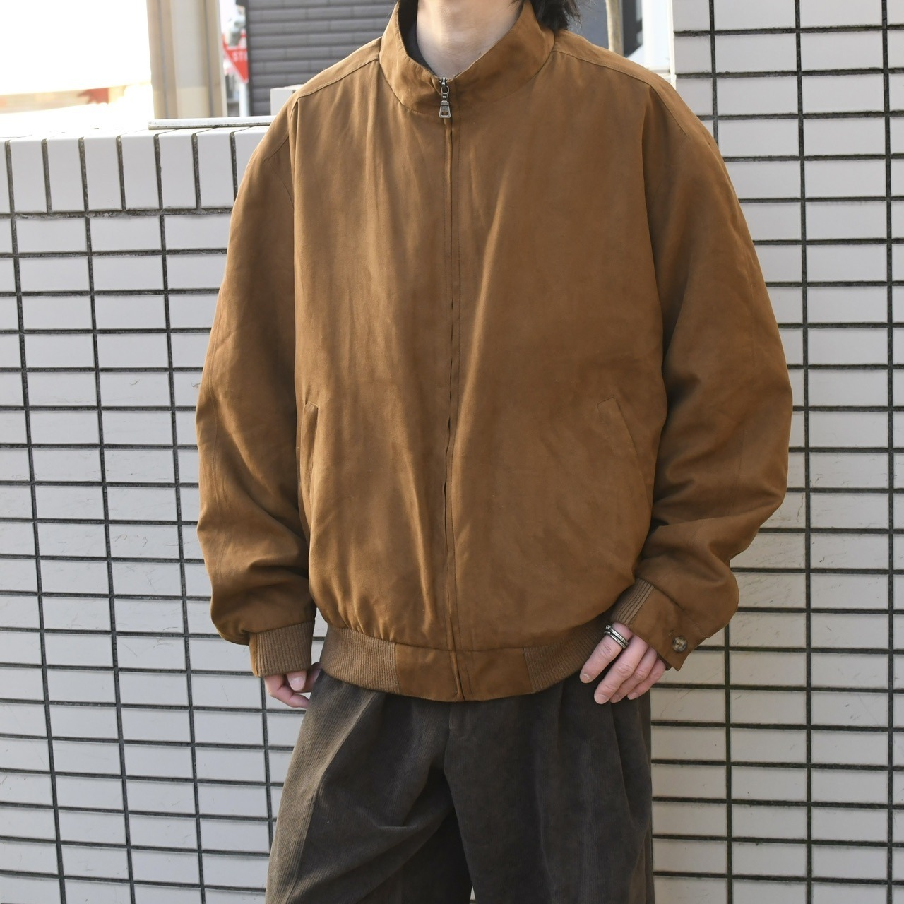 JOS.A.BANK wool liner fake suede blouson