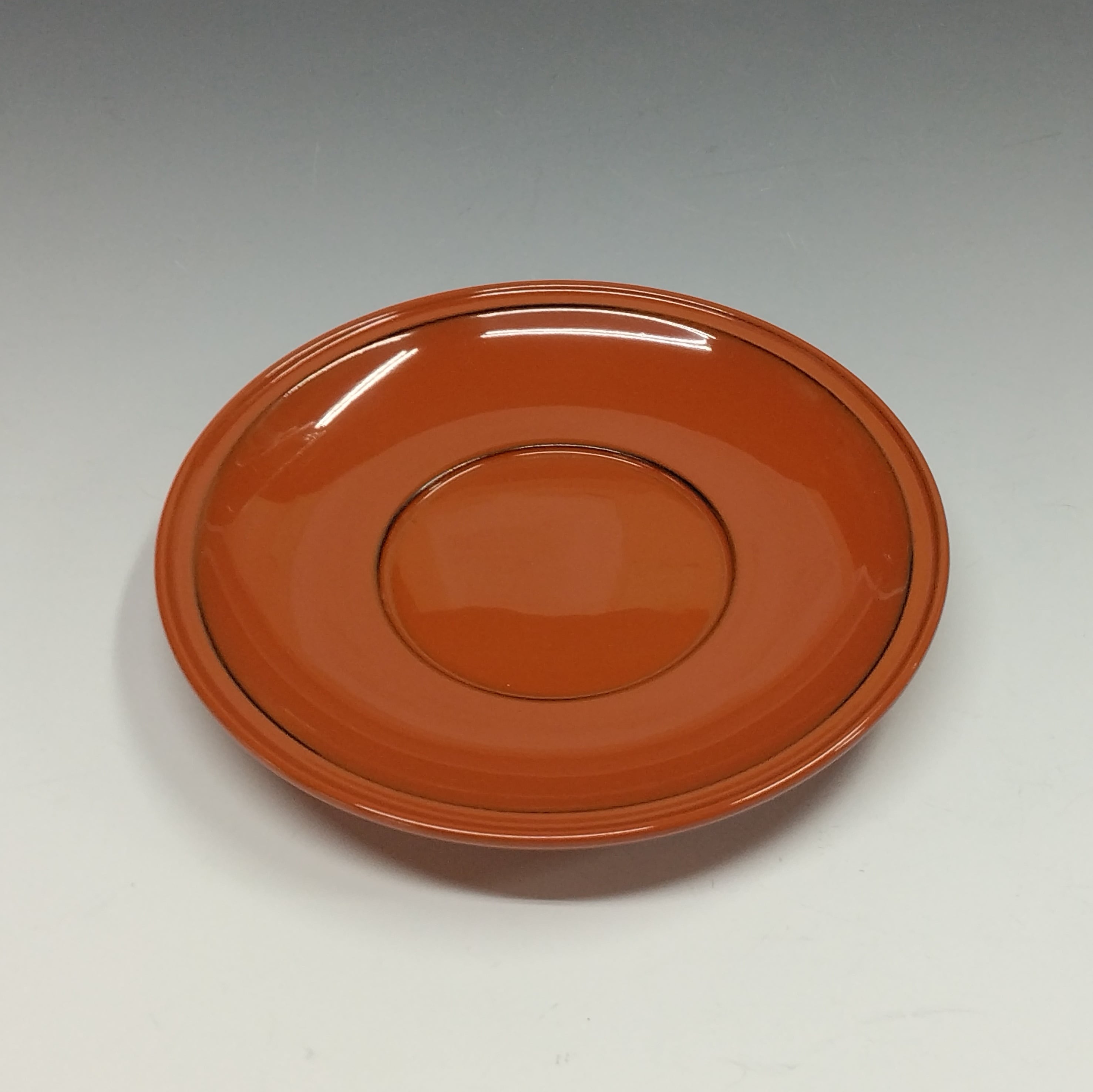 伝統工芸 根来塗｜Negoro lacquer ware 上手の朱研出 茶托 1枚
