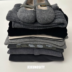 ［即納］jejeunosity corduroy short overalls black