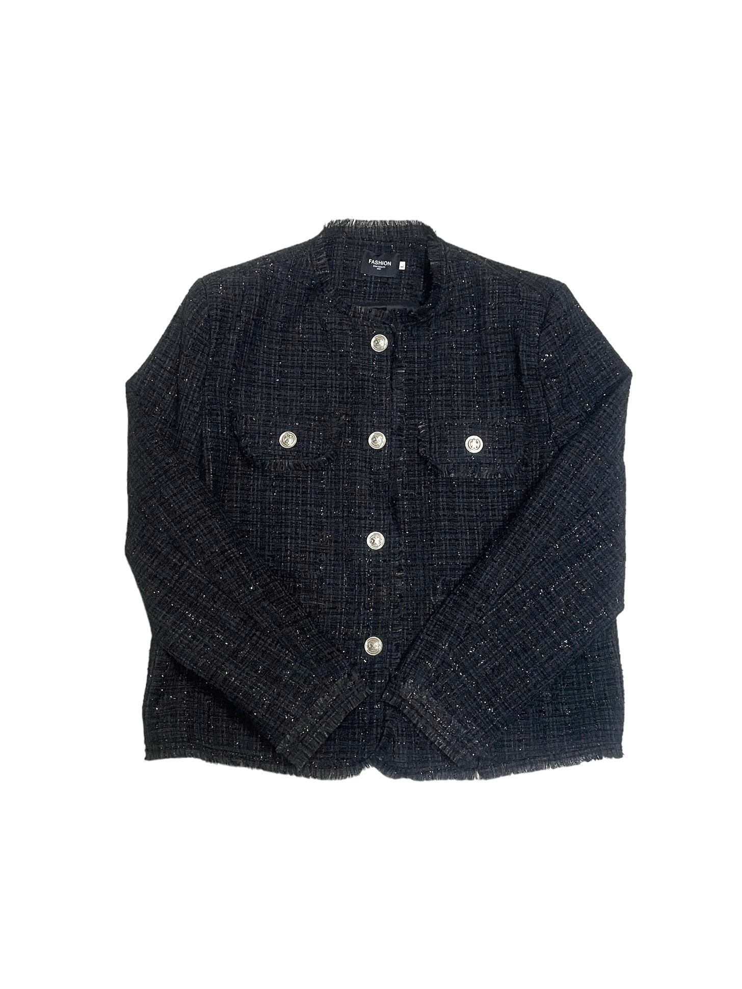 ALUDE SELECT】elegant lame tweed jacket(2color) | 【ALUDE】韓国 