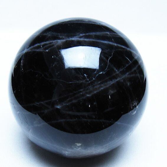 モリオン 黒水晶 丸玉 84mm スフィア 一点物 151-9283