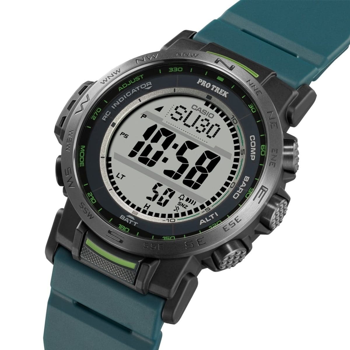 国内正規品 CASIO PRO TREK カシオ プロトレック Climber Line クライマーライン エコ素材 グリーン メンズ腕時計  PRW-35Y-3JF