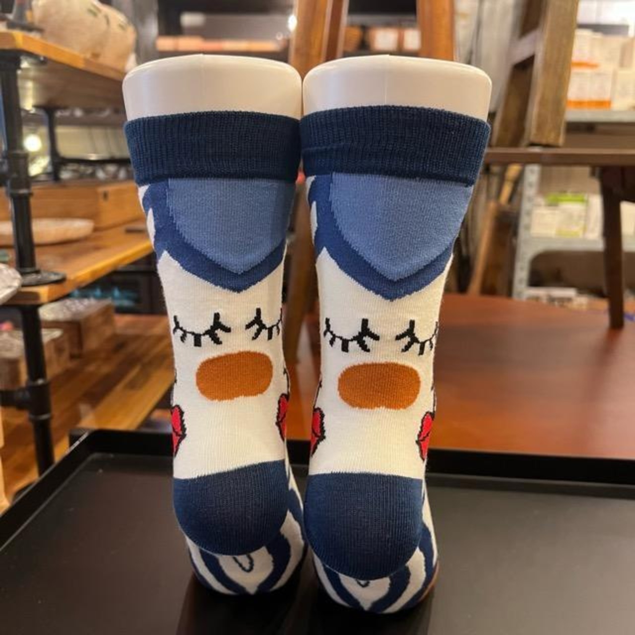 TOPANGA Socks Lady's Art Socks Wink　アートソックス　ウインク　クルーソックス　レディースソックス　靴下　ギフト　