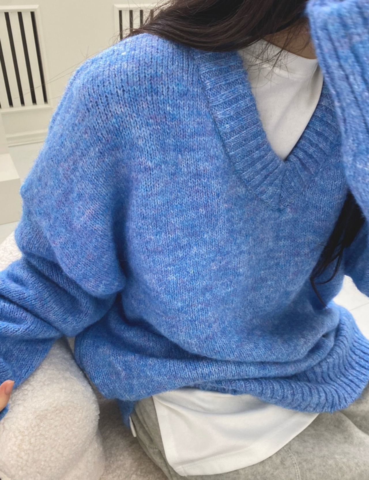 【新作５％OFF・3日間】V-neck Basic Knit_4colors