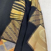 【hoodi61】 Remake sweat black × kimono
