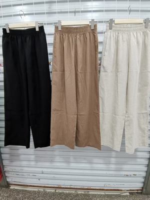 リネンブレンドイージーパンツ　ASF212010ー1061