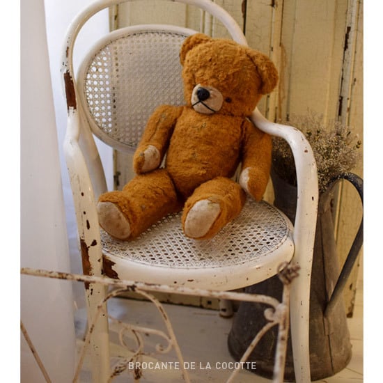 フランス 白シャビーキッズチェア 子供椅子 | Brocante de La Cocotte