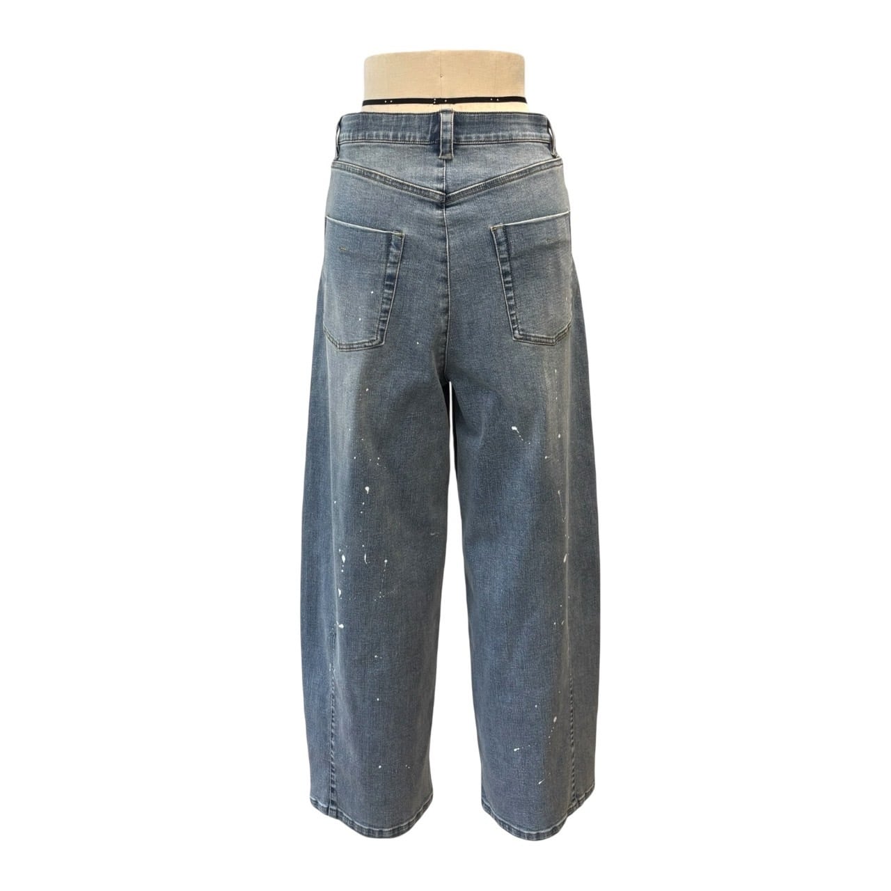 ayane】ペイント加工バレルレッグデニムパンツ（826543） | FORME Base