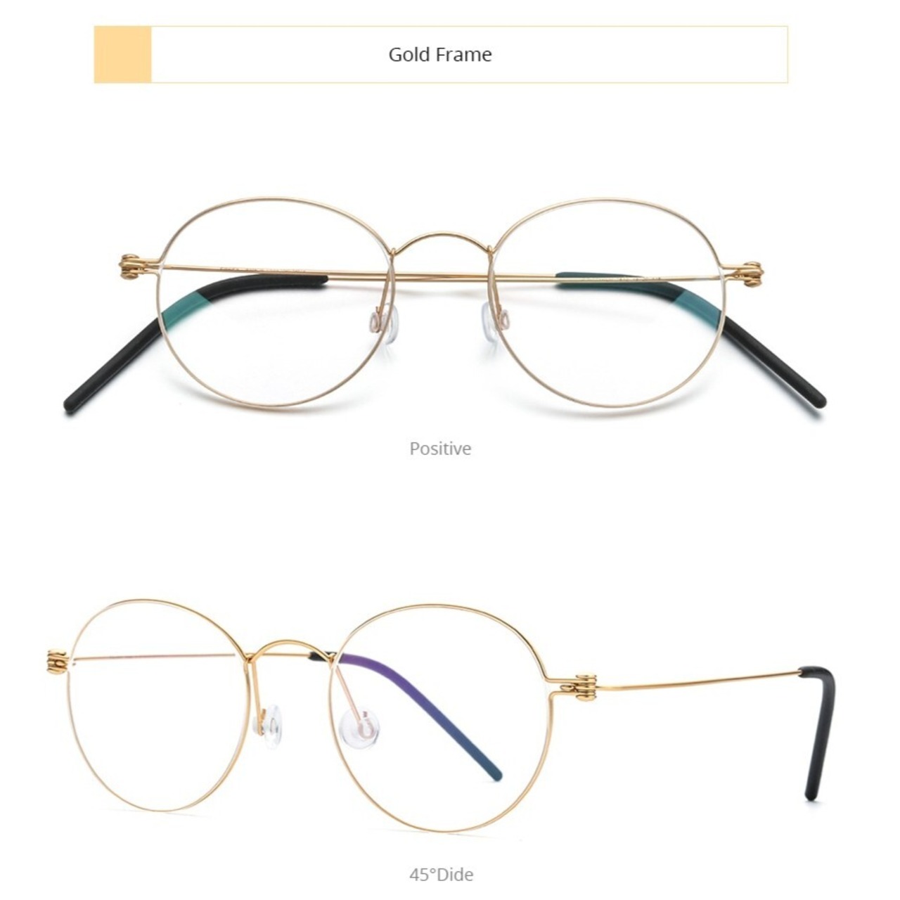 Screwless Titanium Soft Round Glasses  -round- / スクリューレス チタン ソフト ラウンド メガネ -ラウンド-