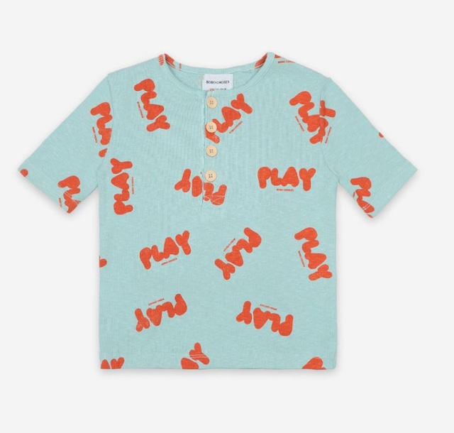 SALE!!【Bobo Choses】ボボショーズ Play All Over Buttoned T-Shirt Tシャツ