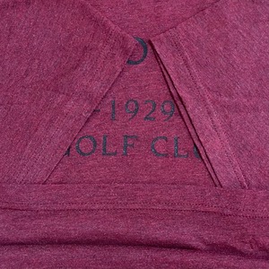 【Wayfache Club Line】XL ビッグサイズ プリント Tシャツ アーチロゴ California Golf Club ゴルフ 半袖 バーガンディ US古着