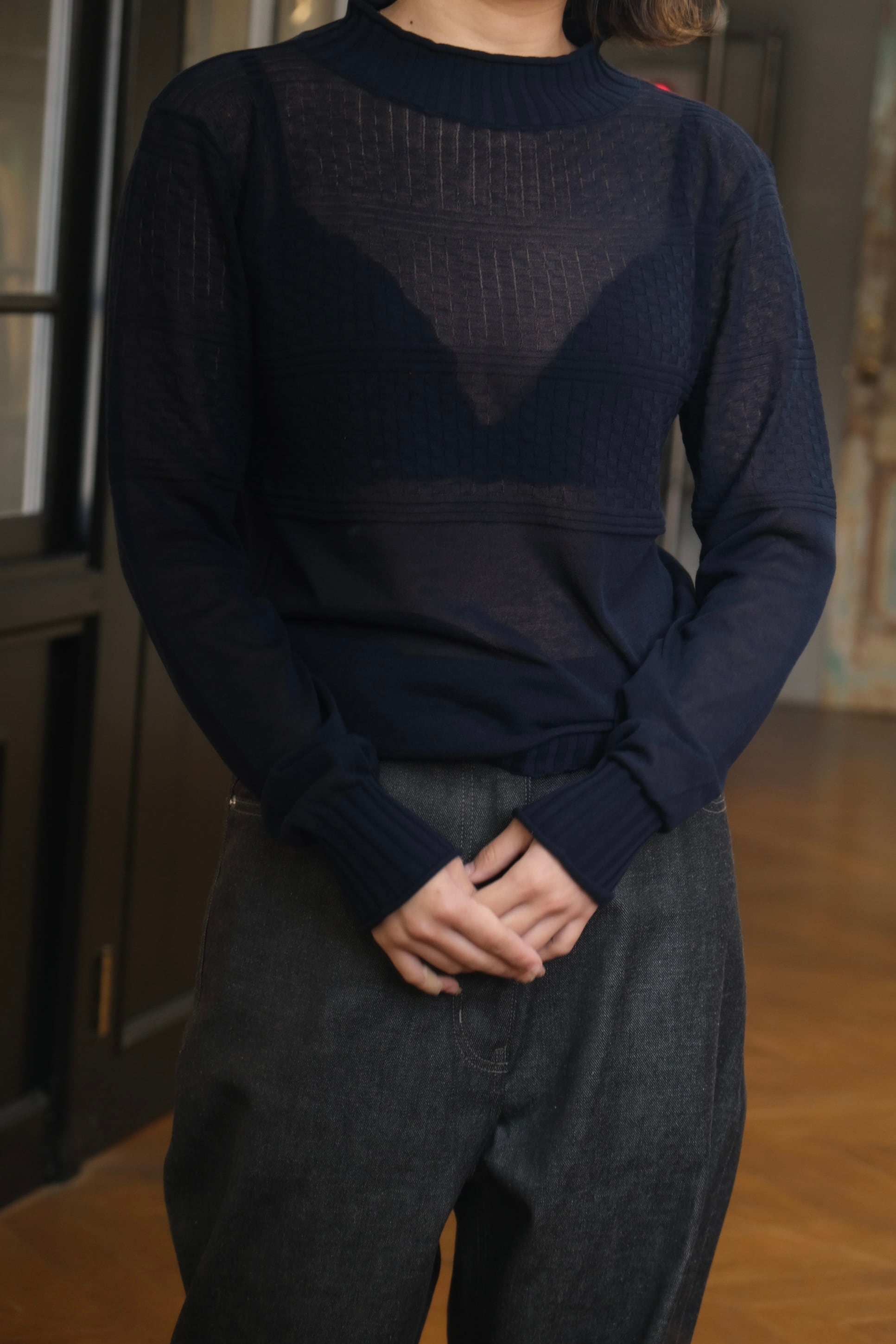 kota gushiken】Breezy Guernsey -Navy- | loop