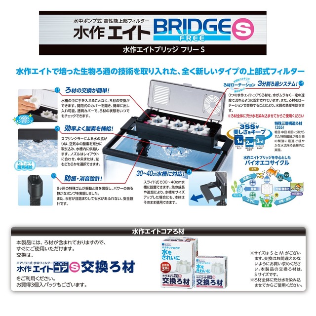 水作 ブリッジフリー S サイズ