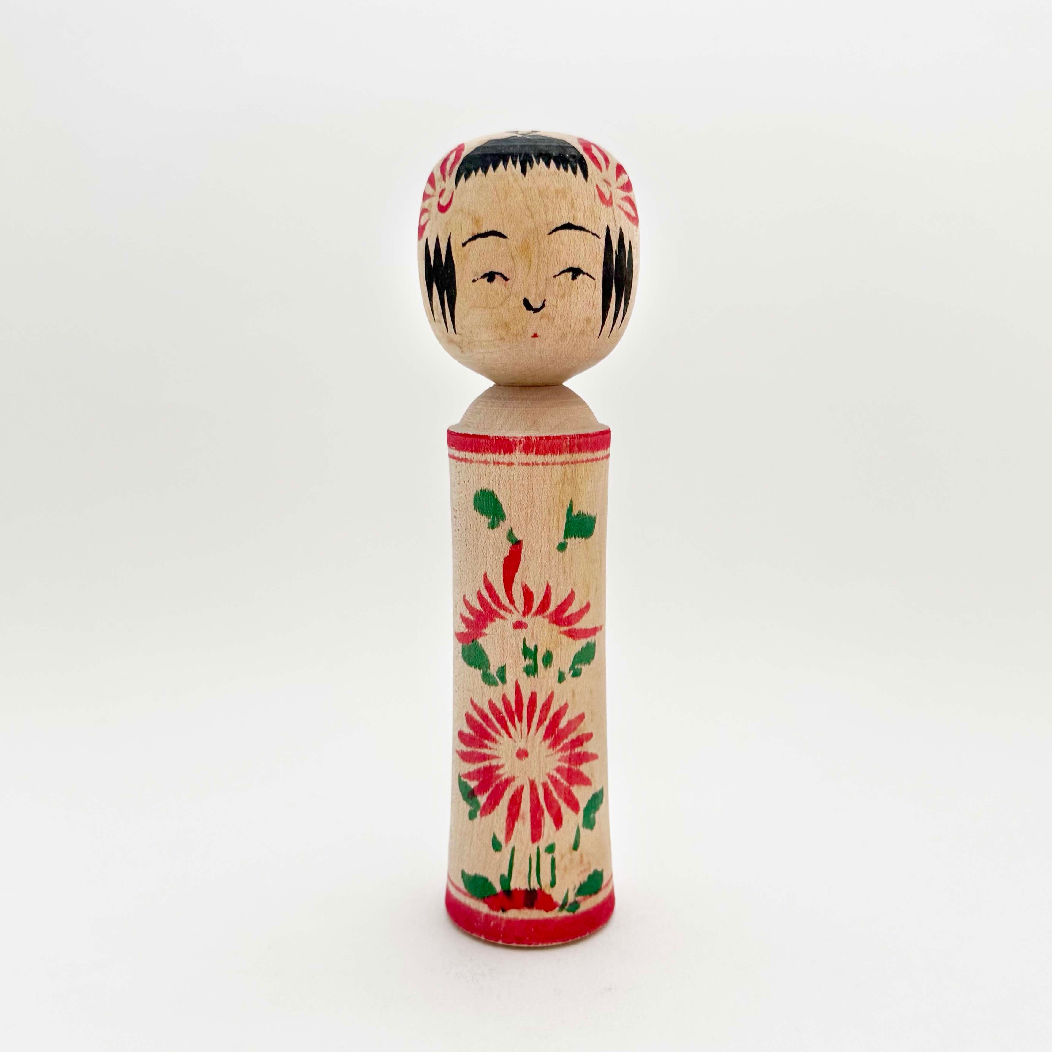 今晃工人こけし（鳴子型 6寸）