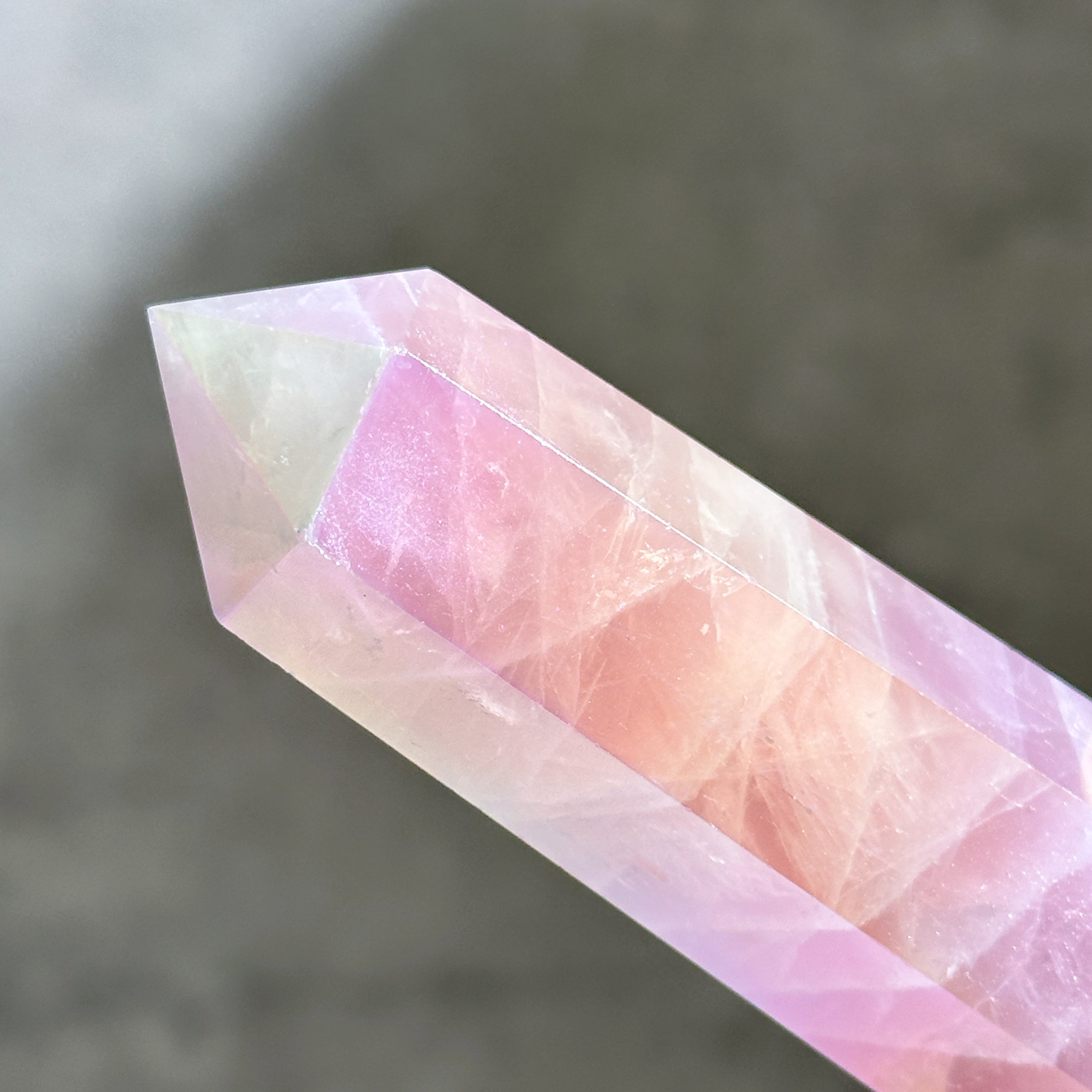 エンジェルオーラローズクォーツ タワー11✧ Angel Aura Rose Quartz