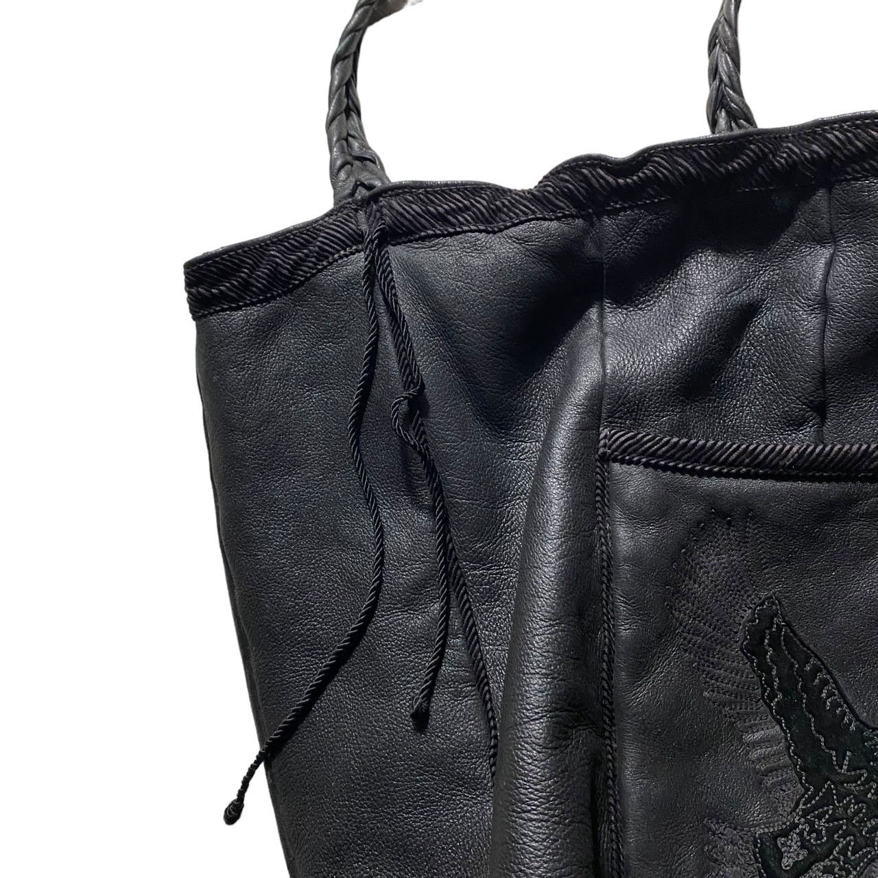 vintage GIANNI VERSACE embroidery mouton bag