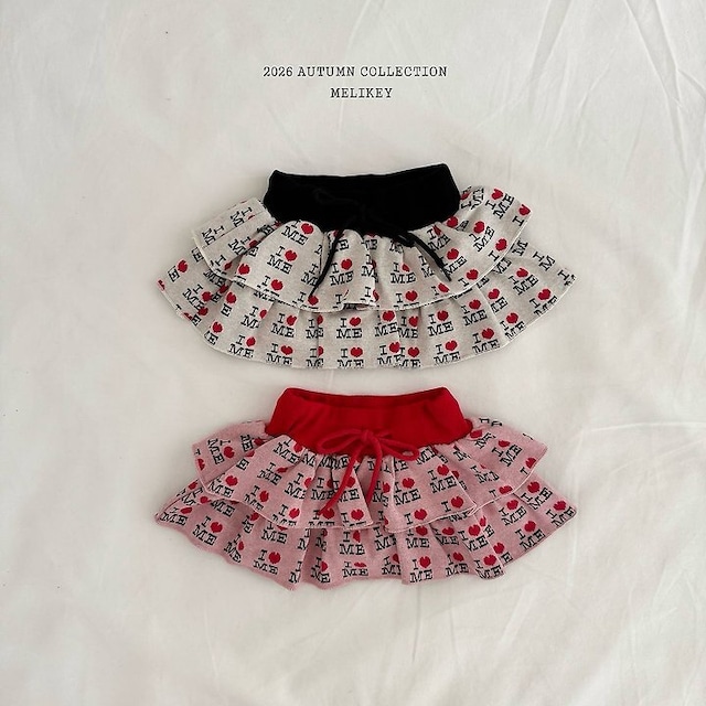 【取寄】melikey|cancan love me skirt|カンカンラブミースカート|XS-JM|kids&jr|26 autumn