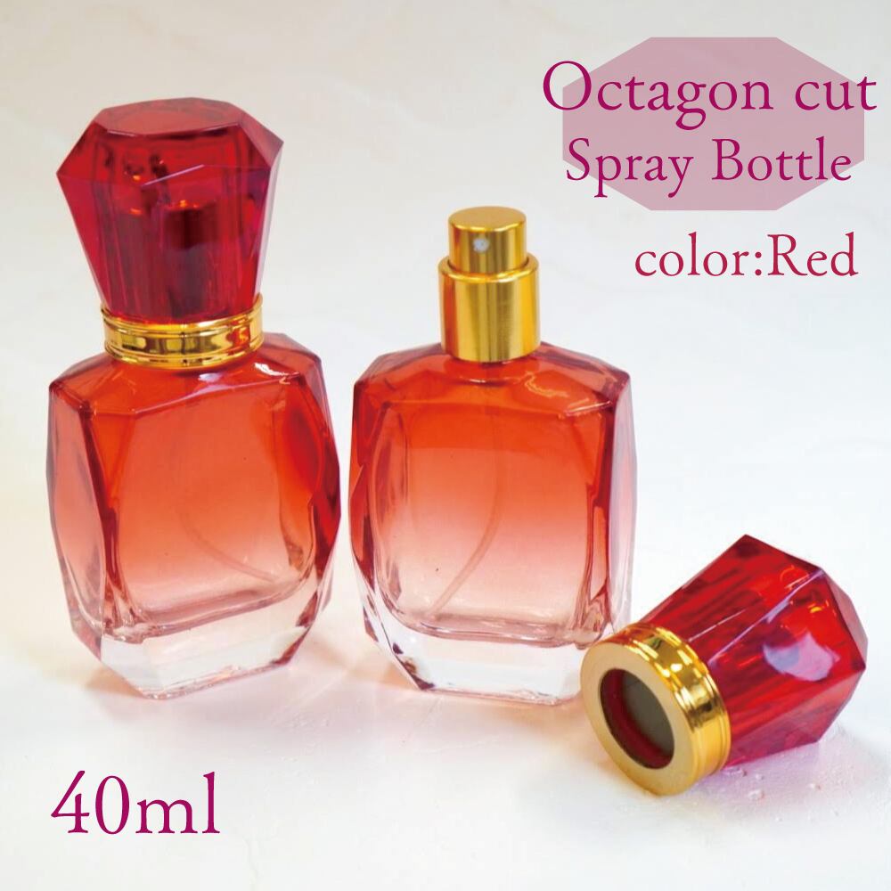 オクタゴン カット スプレー 瓶 】 40ml 1本 ゴールド ノズル 選べる