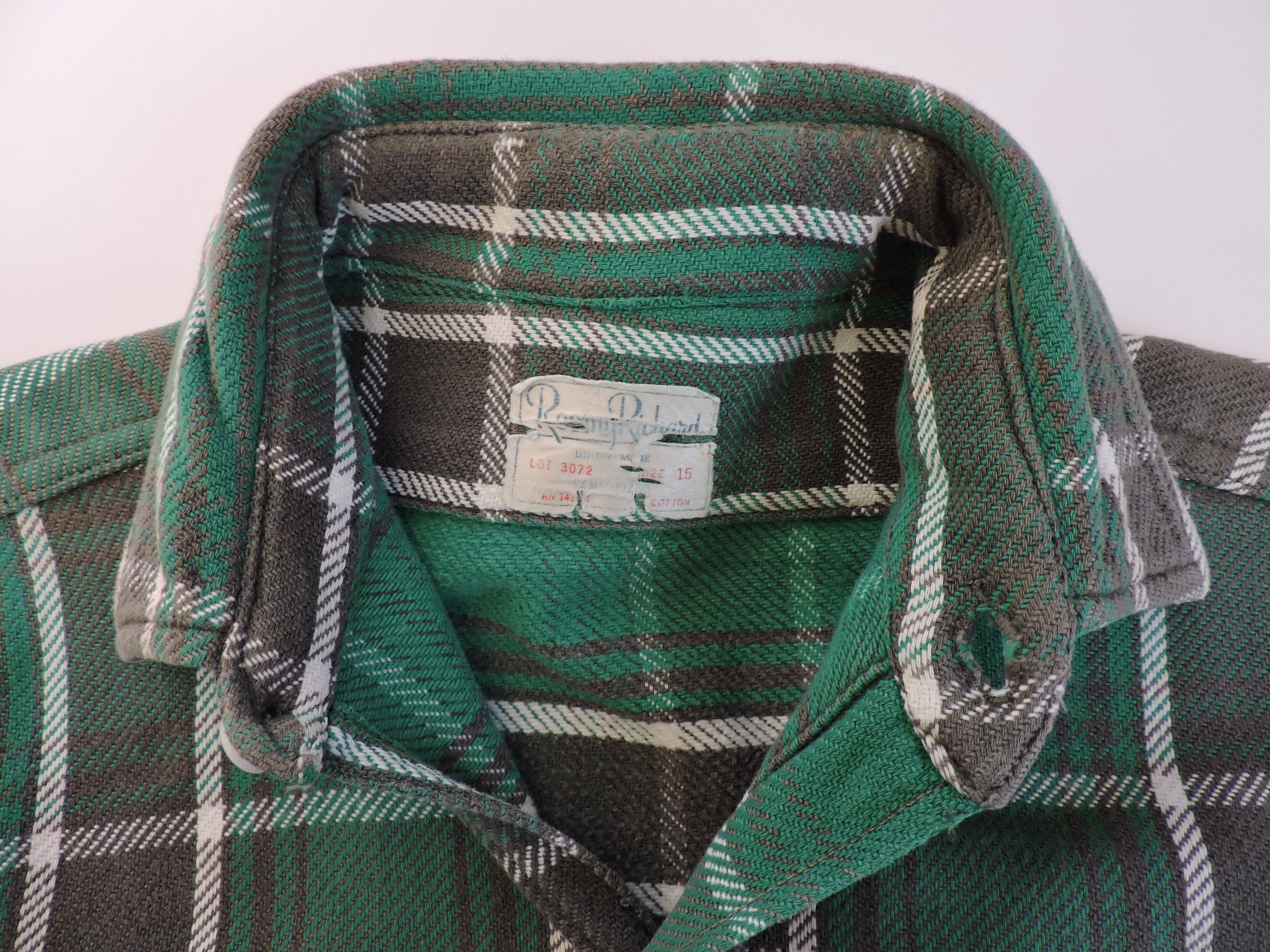 た*か様 50s 60s Roomy Richard マチ付き　ネルシャツ　マチ 50〜60s Roomy Richard Flannel Shirt 50〜60年代 マチネル