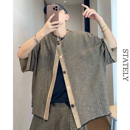 Raw Stripe シャツ_T104 画像