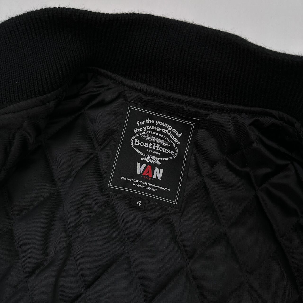 VAN JAC ヴァンヂャケット Boat House アーチロゴ ナンバリング 袖革 