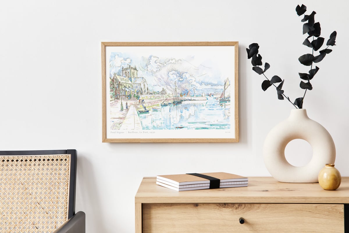 ポール・シニャック Barfleur, Le Port | AP120 | アートポスター 絵画